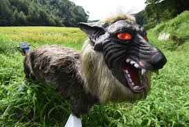 Robot sói quái vật có thân hình 4 chân đầy lông, bờm tóc vàng và đôi mắt đỏ rực hung dữ. Thực thể robot được trang bị các cảm biến và máy dò chuyển động, và khi chúng phát hiện ra sự hiện diện gần đó, robot sẽ lắc đầu, bật nhiều đèn khác nhau và thậm chí là 'hú', phát ra tới 60 âm thanh khác nhau, từ tiếng sói tru đến tiếng máy móc.