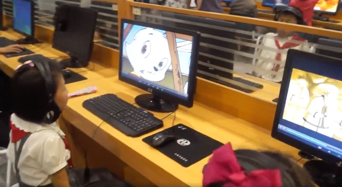 Một giờ học công nghệ thông tin của học sinh tại Triều Tiên.