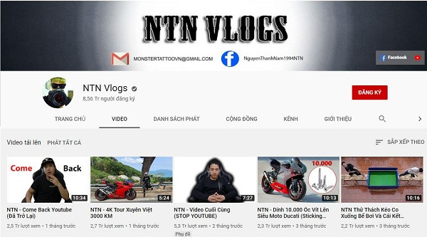''Soi'' kênh Youtube NTN Vlogs cũng dễ dàng nhận thấy kể từ sau video tuyên bố trở lại, anh chàng này cũng bặt vô âm tín. Trước đó, Nguyễn Thành Nam sản xuất video khá đều đặn.