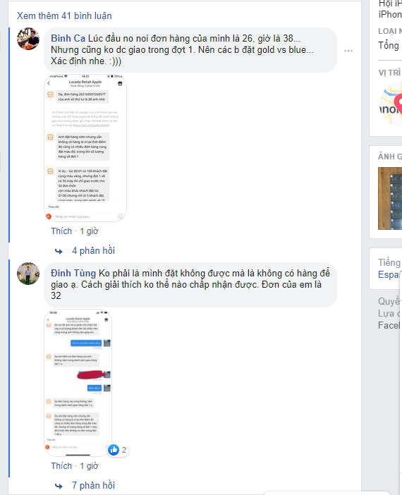 Ngoài hệ thống cửa hàng, nền tàng thương mại điện tử Lazada cũng cho đặt trước iPhone 12 Series nhưng người dùng cũng phải chờ mòn mỏi với những câu trả lời không đầu cuối từ nhà cung cấp.