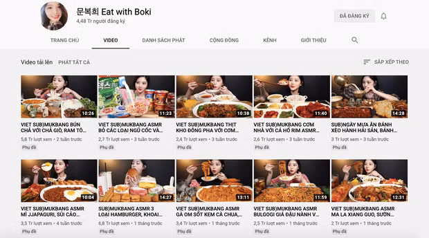 Hiện tại, kênh của cô là Eat with Boki có hơn 4,48 triệu subscribes cùng gần 800 triệu lượt xem.