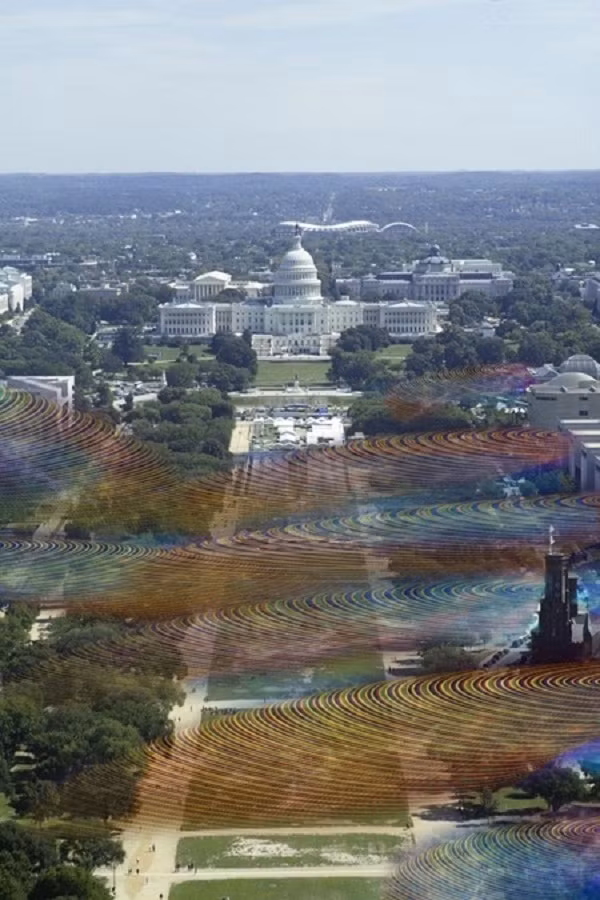 Nhìn ở một góc độ trông sóng Wifi đẹp và vi diệu, nhưng nếu nhìn ở cả một khoảng rộng thế này có lẽ nhiều người ước sẽ không thể nhìn thấy chúng.