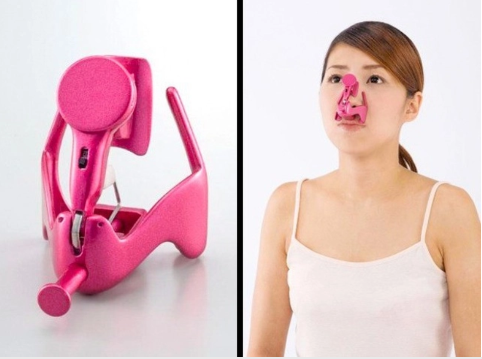 Để phục vụ cho nhu cầu làm đẹp, một công ty Nhật Bản đã phát minh ra chiếc máy nâng và tạo hình mũi, dựa trên cơ chế nắn chỉnh và truyền rung động vào xương sống mũi.