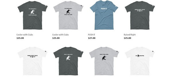 Dù khá lo sợ nhưng trong lúc đó, nữ golf thủ nổi tiếng đã có pha xử lý cực "lụa" trước những lời dọa giết. Cô chuyển những lời doạ giết hay chửi rủa mình thành khẩu hiệu in trên áo thun và bán trực tuyến trên mạng với giá từ 25 - 27 USD.