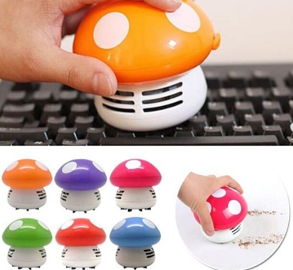 Cây nấm đầy màu sắc này thực chất là một chiếc máy hút bụi mini được thiết kế để làm sạch bàn phím, máy tính xách tay và đồ nội thất dễ dàng.