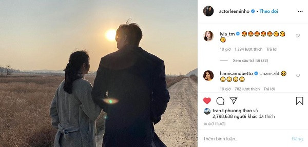 Tài tử "Quân vương bất diệt" Lee Min Ho đang khiến cả mạng xã hội náo loạn khi đăng bức ảnh một người con gái lên Instagram.