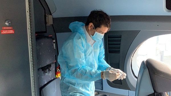 Đây là những trang thiết bị "siêu diệt khuẩn" như găng tay...