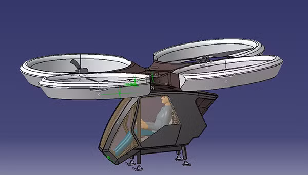 Khác với người anh em ở Nhật, Trung Quốc, Mỹ... chiếc xe bay của Thổ Nhĩ Kỳ có thiết kế ngược. Theo đó, bộ phận tạo lực đẩy được đặt ở trên của buồng lái. Còn những chiếc xe bay của các nước kia thì bộ phận tạo lực đẩy lại đặt ở dưới buồng lái.