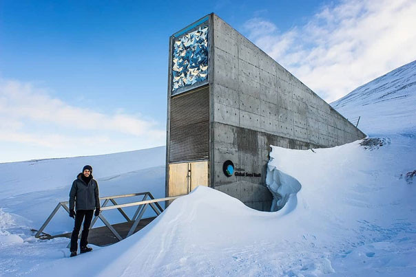 Global Seed là nơi chứa khoảng 100 triệu hạt giống của các loại cây trên Trái Đất nằm bên trong vòng tròn Bắc Cực, trên đảo Spitsbergen, Na Uy. Global Seed rộng 1.000 m2 được bảo vệ bởi hệ thống an ninh tiên tiến chịu được các vụ nổ hay động đất và có thể tồn tại khoảng 200 năm. Quyền ra vào căn hầm bị hạn chế nghiêm ngặt, mỗi năm căn hầm chỉ mở cửa 3 - 4 lần để nhận các mẫu hạt giống mới.