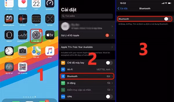 Các thiết bị Bluetooth có thể tự động kết nối khi được đặt gần điện thoại và gây ngốn pin điện thoại nếu bạn đang bật chế độ này. Hãy ngắt bỏ kết nối các thiết bị Bluetooth không cần thiết bằng cách vào Settings > Bluetooth, thậm chí gỡ bỏ những thiết bị Bluetooth không cần thiết.