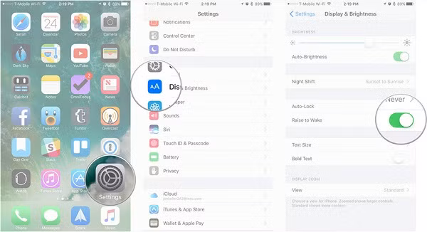 Tính năng Raise to wake cho phép màn hình của iPhone tự động bật sáng khi người dùng cầm thiết bị. Nếu không quá cần thiết hãy tắt chế độ này bởi tuy hữu ích nhưng nó khá tốn pin khi màn hình phải bật sáng liên tục.