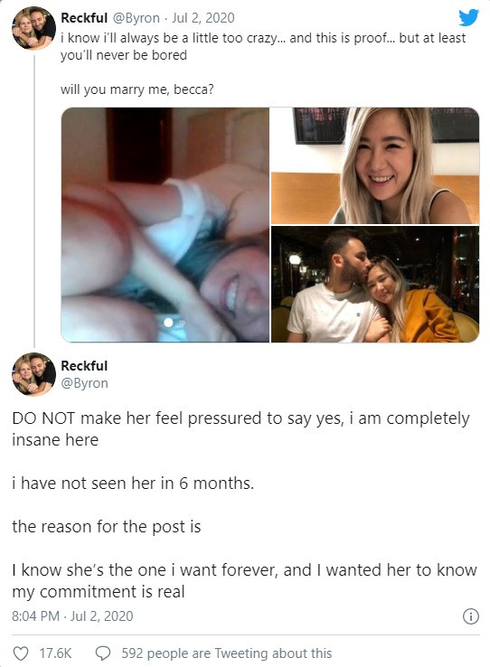 Nguyên nhân ban đầu được xác định là tự tử do trầm cảm. Trước khi qua đời, Reckful đã liên tục đăng tải rất nhiều bài viết trên Twitter, trong đó đáng chú ý là dòng Tweet cầu hôn bạn gái Becca.