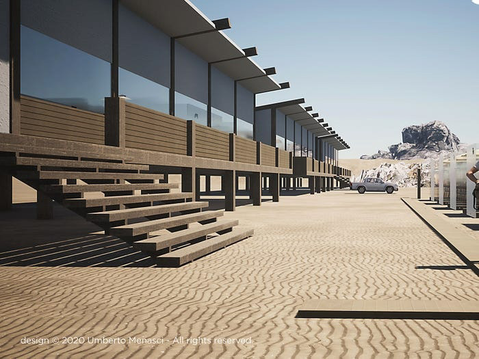 Tình hình COVID-19 diễn biến phức tạp, đi du lịch biển không phải một ý tưởng hấp dẫn ở thời điểm hiện tại. Vì thế nhà thiết kế người Ý Umberto Menasci đã đề xuất một giải pháp mang tên “Safebeach”.