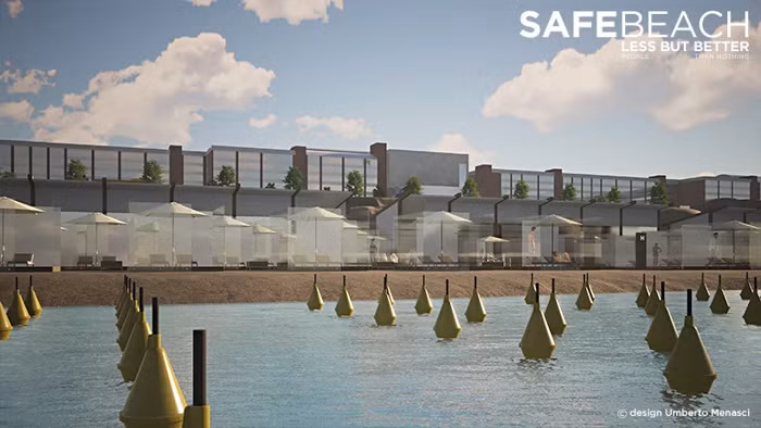 Menasci nói rằng thiết kế của ông rất hiệu quả do áp dụng nguyên tắc giãn cách xã hội.