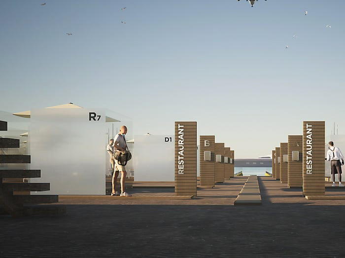 Menasci cho biết ý tưởng của ông giúp tái tạo trải nghiệm đi biển theo một cách an toàn hơn.