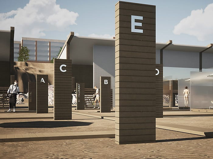 Phần phía trên của khối hộp được thiết kế mở để đảm bảo thoáng khí. Điều đáng nói là những khối hộp kính này có thể được làm mát thủ công bằng nước. Bên cạnh mặt kính có một chiếc bàn nơi phục vụ có thể đặt nước và đồ ăn được đặt trước thông qua ứng dụng.