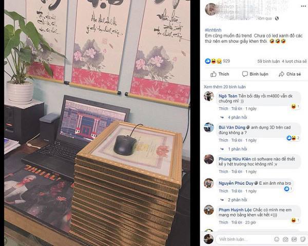 Sở hữu cả tập bằng khen thế này hẳn là "con nhà người ta" đây.