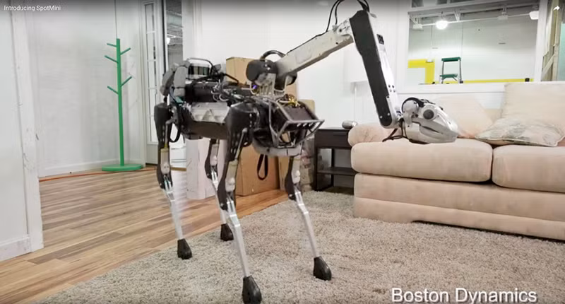 Nó có thể luồn lách, nhún xuống để tránh các vật cản phía trước.