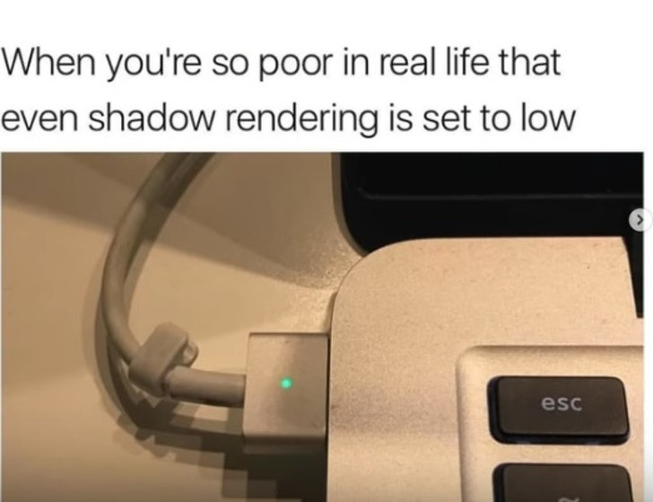 Hình ảnh bóng đổ của cáp sạc cũng bị lỗi pixel.