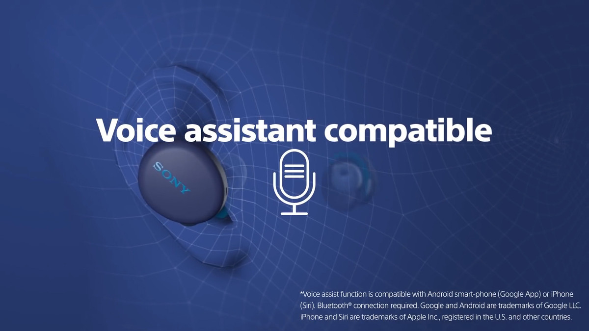 Ngoài ra mẫu tai nghe cũng tương thích với trợ lý ảo (siri trên iphone, google assitant).