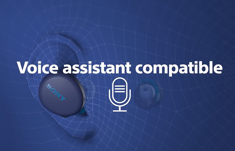 Ngoài ra mẫu tai nghe cũng tương thích với trợ lý ảo (siri trên iphone, google assitant).