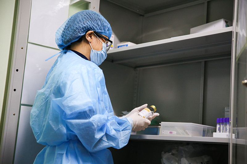 Các vật dụng cần thiết được trang bị tại phòng khám sàng lọc.