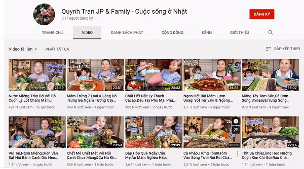 Mới đây nhất, kênh Youtube của Quỳnh Trần JP đã đạt thành tích mới cực khủng mà mọi Youtuber đều ao ước. Quỳnh Trần JP &amp; Cuộc sống ở Nhật chạm mốc 3 triệu lượt theo dõi kênh với tổng số lượt xem kênh là trên 855 triệu.