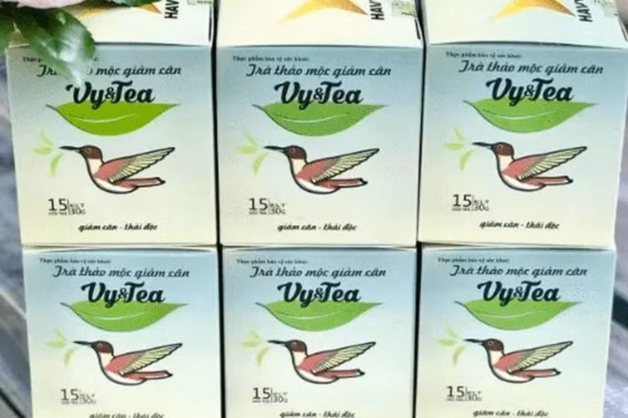 Tra thao moc Vy&Tea co chat cam Sibutramine nguy hai