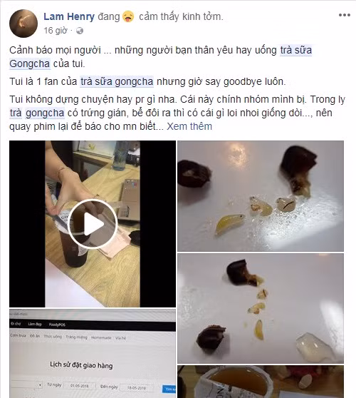 Chia sẻ của facebook Lam Herry. Ảnh chụp màn hình: Facebook Lam Herry.