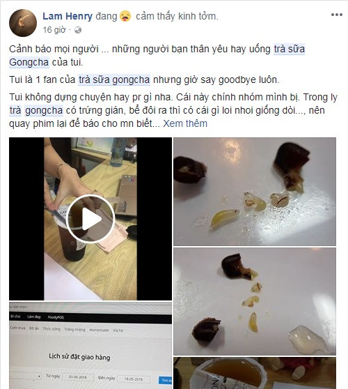 Chia sẻ của facebook Lam Herry. Ảnh chụp màn hình: Facebook Lam Herry.