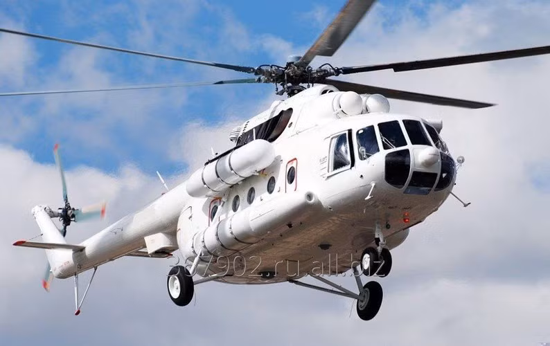 Trực thăng Mi-8 hiện đang hoạt động tại hơn 50 quốc gia và vẫn đang được sản xuất. Máy bay có chiều dài hơn 18 m và cao 3 m, trọng lượng rỗng 6.990 kg, tốc độ tối đa 250 km/h.