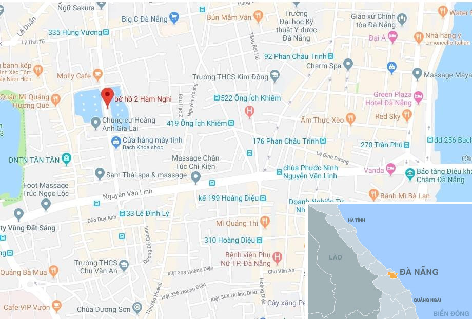 Vị trí hồ Thạc Gián. Ảnh: Google Maps.