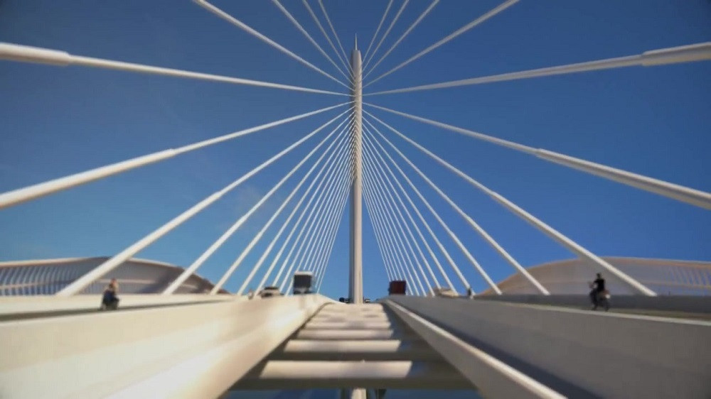 Cầu Cần Giờ dài 3,4 km với 4 làn xe, tĩnh không thông thuyền 55 m