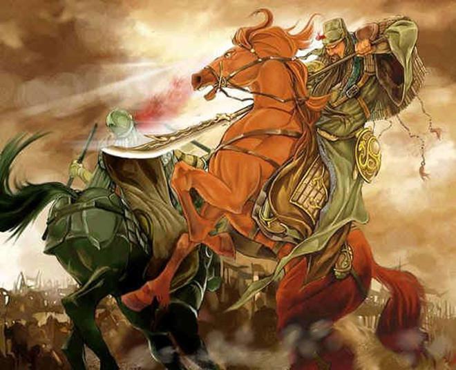 Theo tác phẩm "Tam quốc diễn nghĩa", Quan Vũ là người Giải Lương ở Hà Đông, làm nghề bán táo lang bạt khắp nơi. Từ những chi tiết này cho thấy Quan Vũ có xuất thân thấp kém. Vậy nên, Quan Vũ mặc đồ màu xanh là hợp lý.