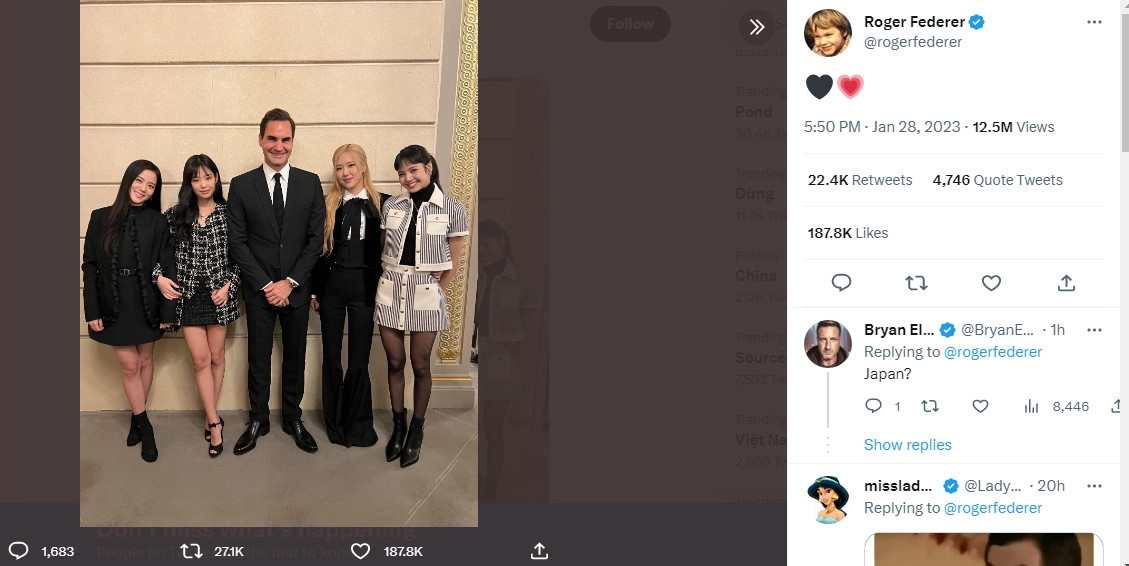 Roger Federer tao ‘bao like’ voi anh chup chung cung cac sao nu Blackpink-Hinh-2