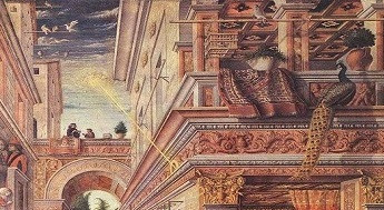 Bức tranh "Truyền tin với Thánh Emidius" đang được trưng bày ở Bảo tàng Quốc gia London, Anh. Khi xem bức họa này, một số người cho rằng vật thể tròn đó có thể chính là UFO của người ngoài hành tinh.