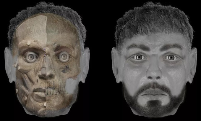 Trưởng nhóm nghiên cứu Chiara Tesi - nhà nhân chủng học ở Đại học Insubria, Italy cùng các đồng nghiệp đã tiến hành kiểm tra, phân tích hộp sọ từ đó phục dựng gương mặt của người đàn ông thời Trung cổ bị giết vào hơn 700 năm trước.