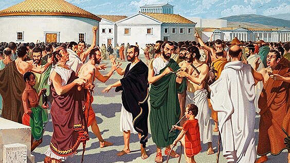 Người Hy Lạp cổ đại có một quan niệm mê tín kỳ lạ về thức ăn. Đó là việc họ sẽ không ăn đậu vì cho rằng nó chứa linh hồn của người chết.