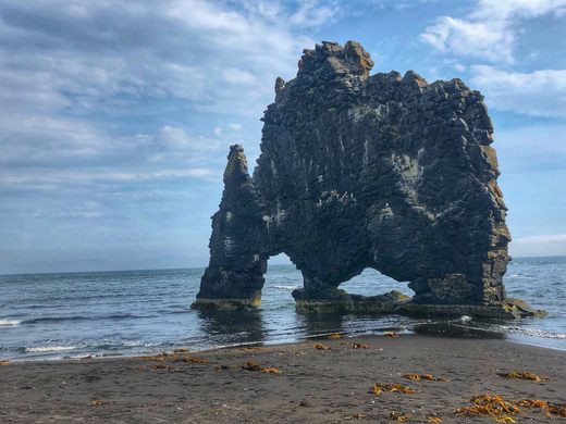 Do sự bào mòn không ngừng nghỉ của nước biển nên khối đá Hvítserkur bị "đục thủng" các lỗ và có hình dáng đặc biệt không giống bất cứ nơi nào trên thế giới.