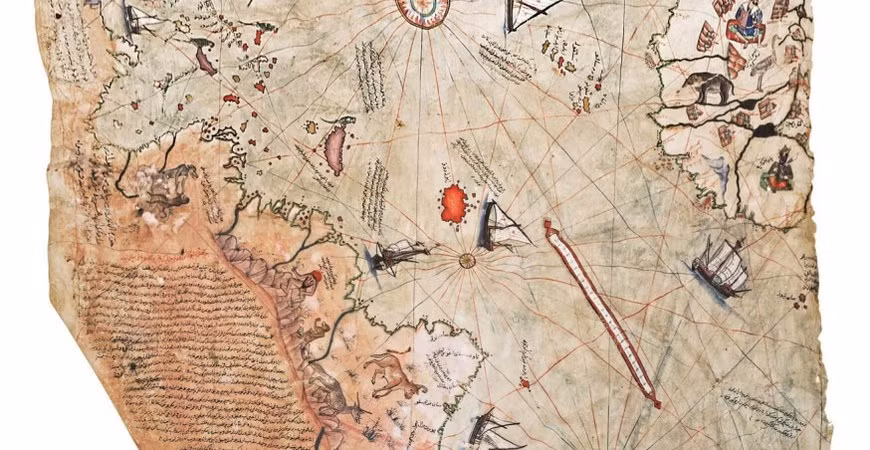 Tuy nhiên, vào thế kỷ 16, đô đốc Piri Reis không có phương pháp, thiết bị hiện đại như vậy. Điều này khiến những người theo thuyết âm mưu cho rằng, vị đô đốc trên có thể đã được người ngoài hành tinh giúp đỡ để vẽ nên tấm bản đồ Piri Reis.