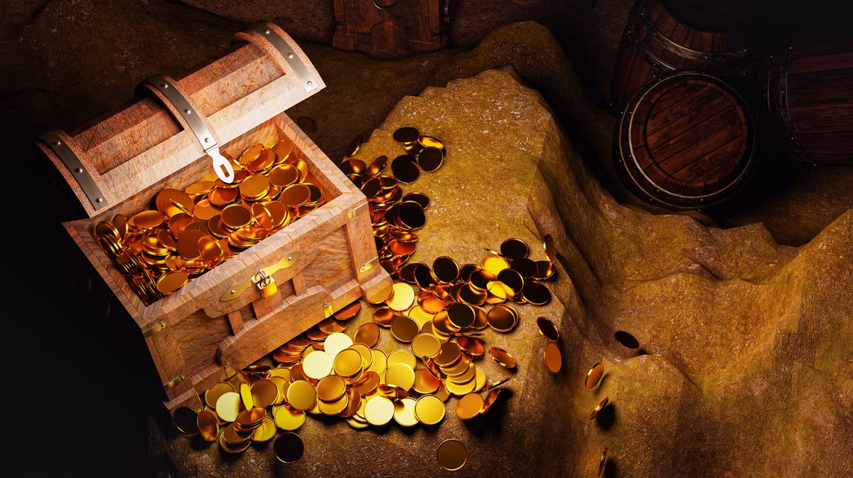 Kho báu này được cho là do cướp biển khét tiểng William Kidd (1645 - 1701) chôn giấu trên đảo Oak. Với mong muốn đổi đời trong một đêm, nhiều người đã tìm kiếm vị trí của hố tiền mà hải tặc này chôn giấu trên đảo. Tuy nhiên, mọi cố gắng của họ đến nay vẫn chưa được đền đáp.