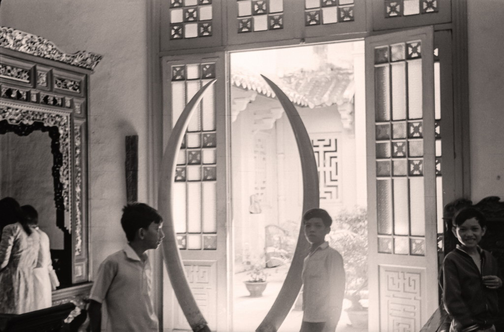 Bên trong Viện Bảo tàng ở Thảo Cầm Viên, nay là Bảo tàng Lịch sử Quốc gia Việt Nam. Ảnh: Carl Nielsen.