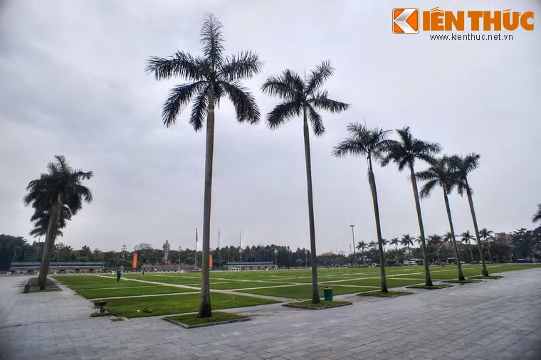 Tổng khuôn viên Quảng trường Hồ Chí Minh rộng gần 12ha, trong đó có các hạng mục chính: Lễ đài, đường hành lễ, sân hành lễ, sân bán nguyệt...