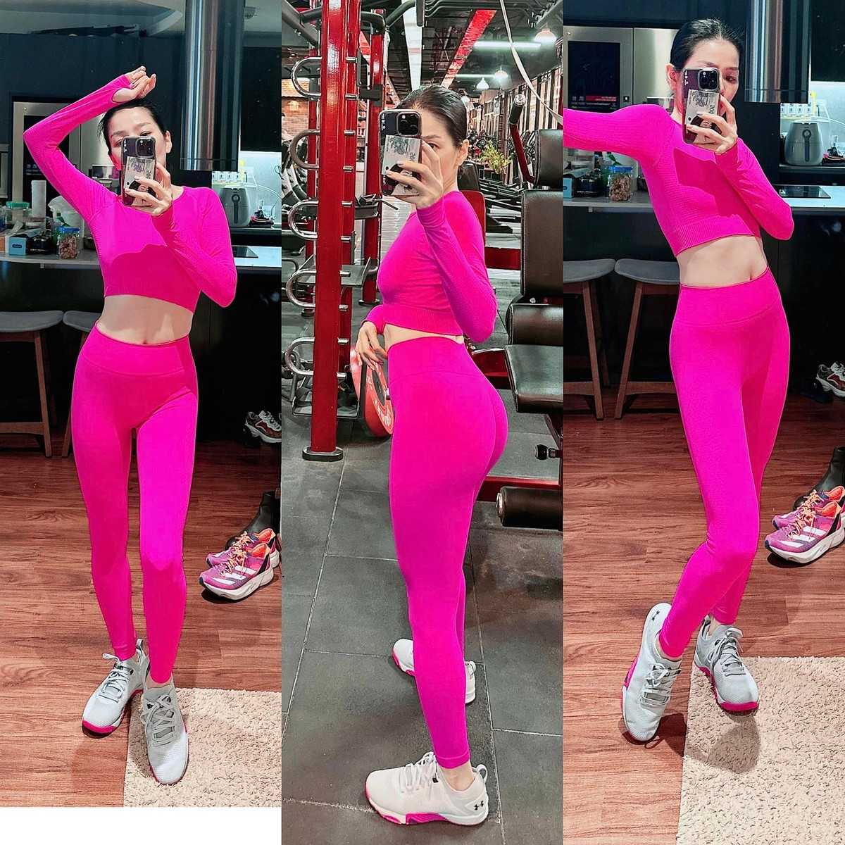 Đặc biệt, Lệ Quyên khiến nhiều cô gái phải ghen tị với vòng 3 nảy nở, vô cùng quyến rũ.