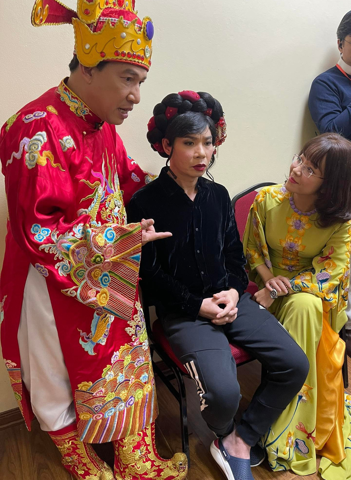 Đặc biệt, nghệ sĩ Công Lý tái xuất trong chương trình sau 1 năm vắng bóng vì lý do sức khỏe. Ảnh: FB