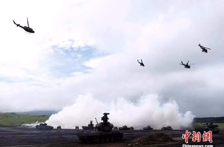 Ngoài sự cố Type 74 đứt xích thì sau đó cuộc tập trận vẫn tiến hành bình thường với sự tham gia của hầu hết các khí tài Lực lượng Phòng vệ mặt đất Nhật Bản (JGSDF).