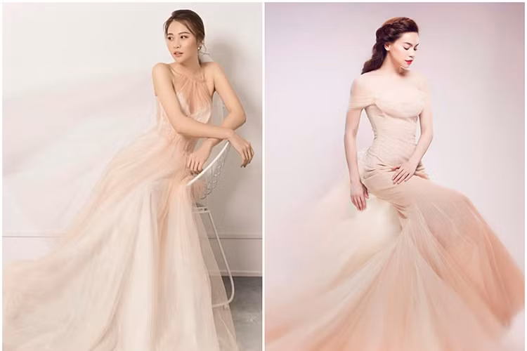 Tuy nhiên, có một số ý kiến cho rằng thoáng nhìn qua, chiếc váy cưới của Đàm Thu Trang mang phong cách của Hồ Ngọc Hà.