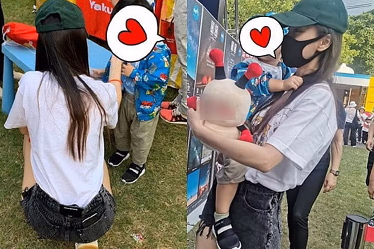 Angelababy thường một mình đưa con đi chơi mà không có Huỳnh Hiểu Minh tháp tùng.