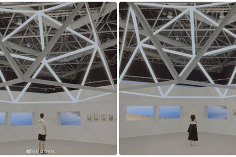 Ngoài ra, trong loạt ảnh đi xem triển lãm, có 2 bức ảnh của hai người được chụp tại cùng 1 địa điểm với cùng 1 góc độ.