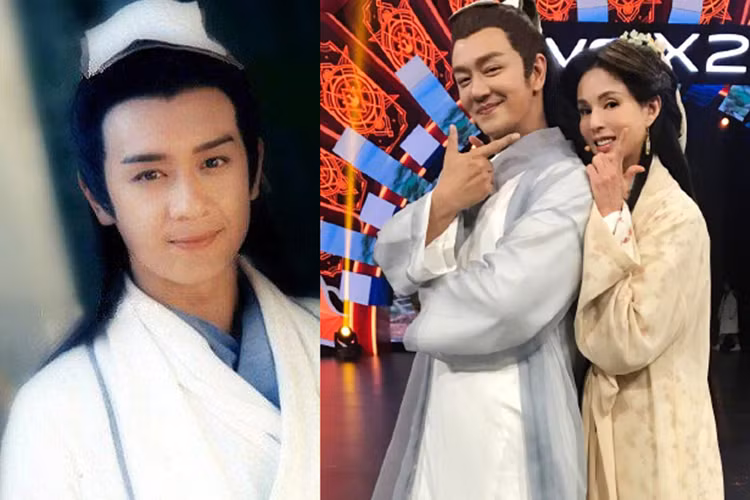 Hình ảnh Trần Hạo Dân tái ngộ Lý Nhược Đồng - bạn diễn của anh trong “Thiên long bát bộ” cho thấy anh không thay đổi quá nhiều.